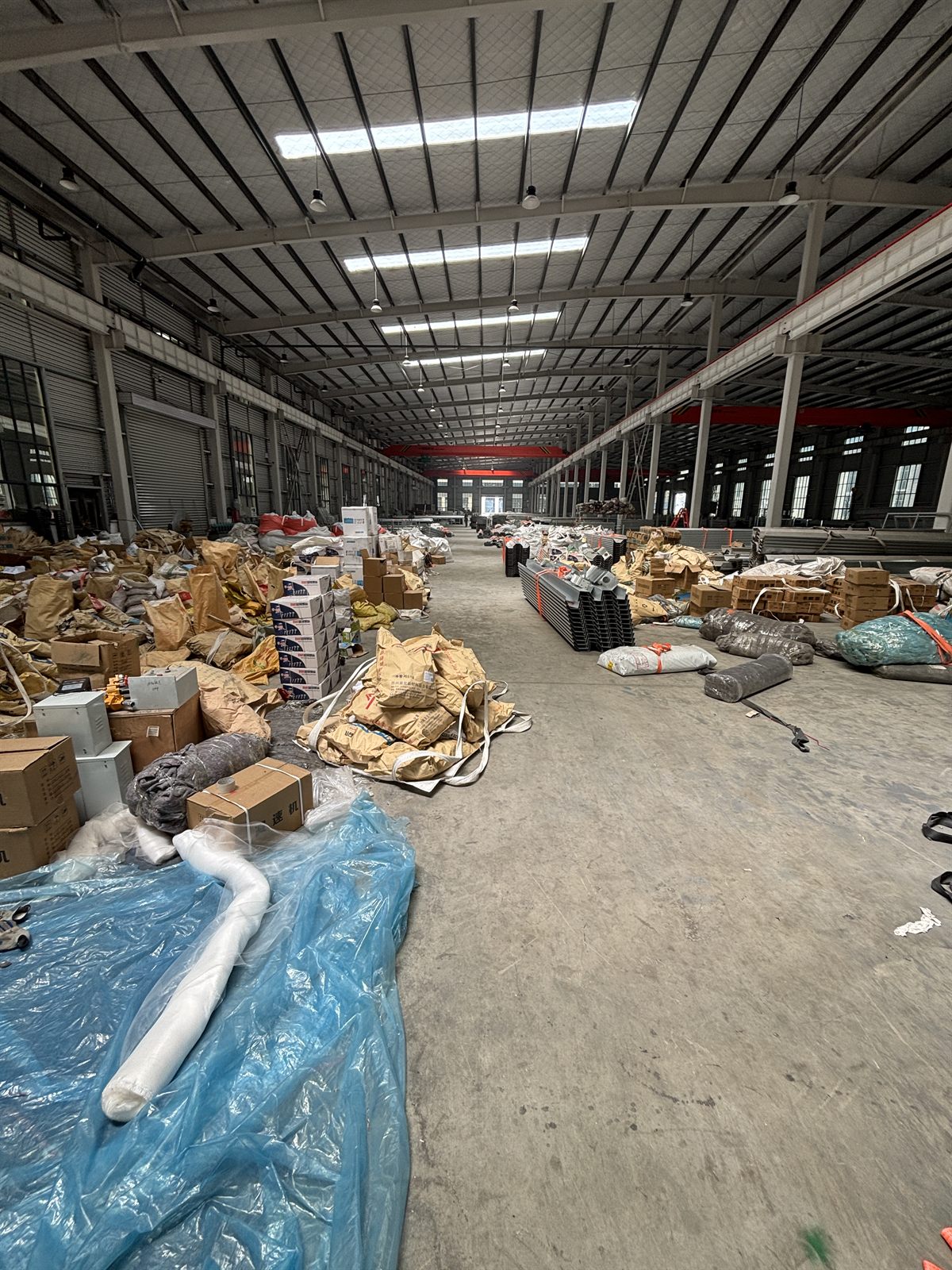 Greenhouse packing materials prepared for export